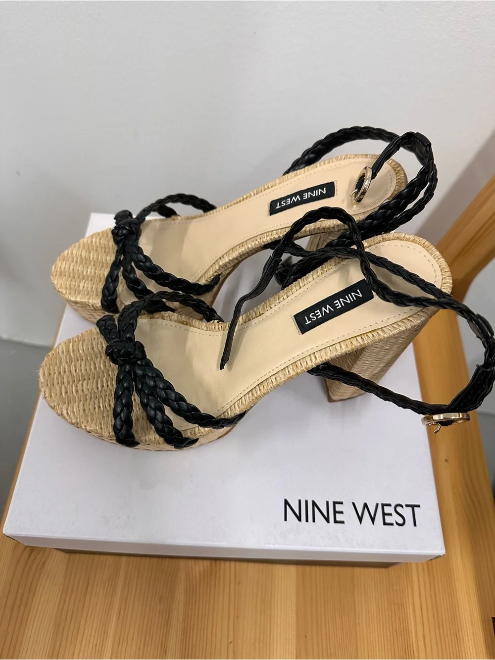 Nine West strappy braided
